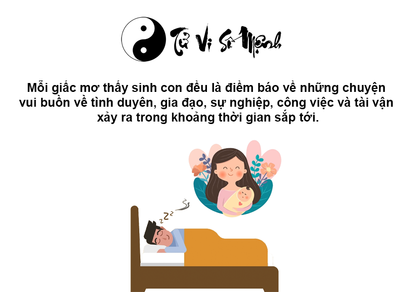 Giải mã giấc mơ sinh con và con số may mắn tương ứng