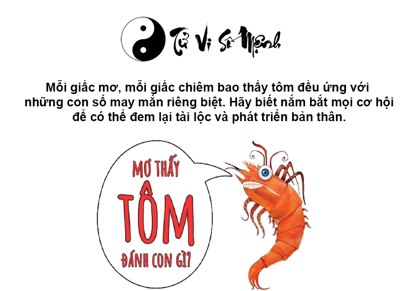 Nằm mơ thấy tôm là điềm gì và con số may mắn tương ứng