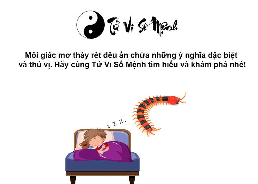 Nằm mơ thấy rết là điềm gì và con số may mắn tương ứng