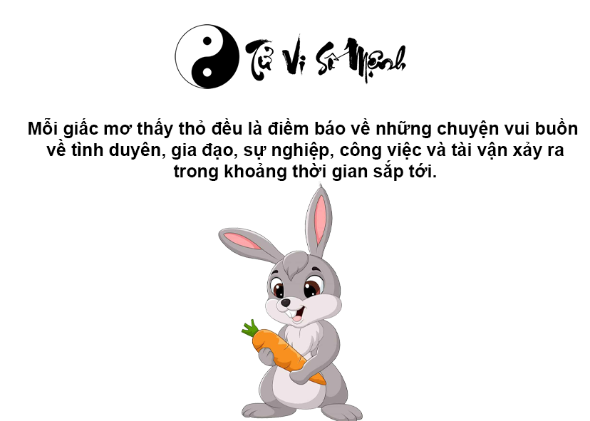Nằm mơ thấy thỏ là điềm báo gì và ứng với con số nào