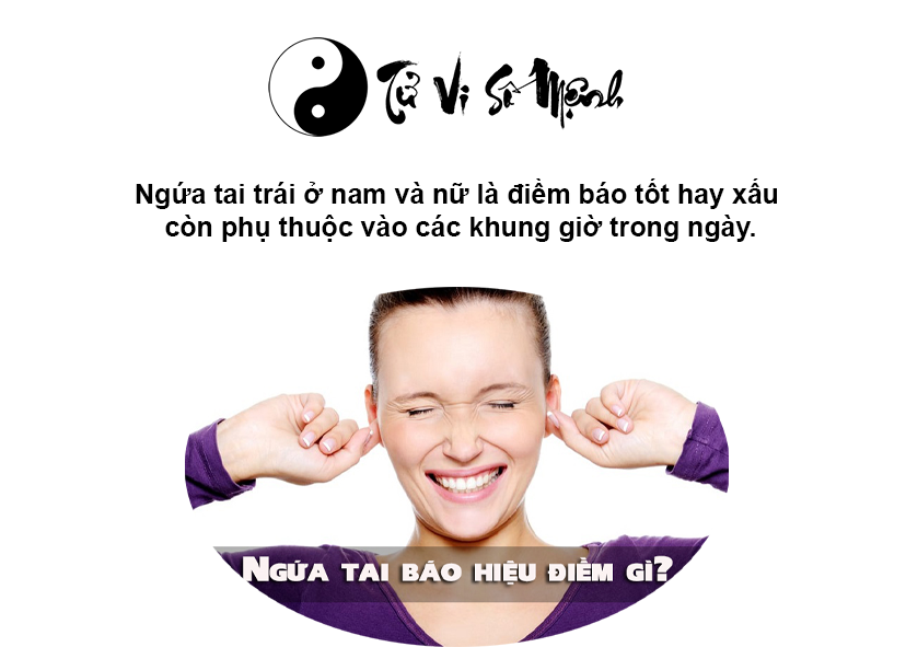 Ngứa tai trái ở nam và nữ là điềm gì và ứng với con số nào