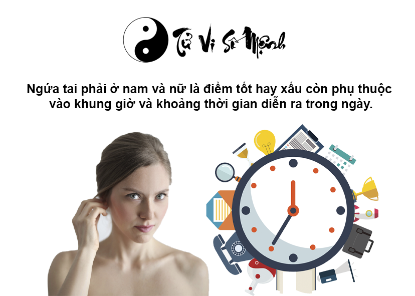 Ngứa tai phải ở nam và nữ là điềm gì và ứng với con số nào