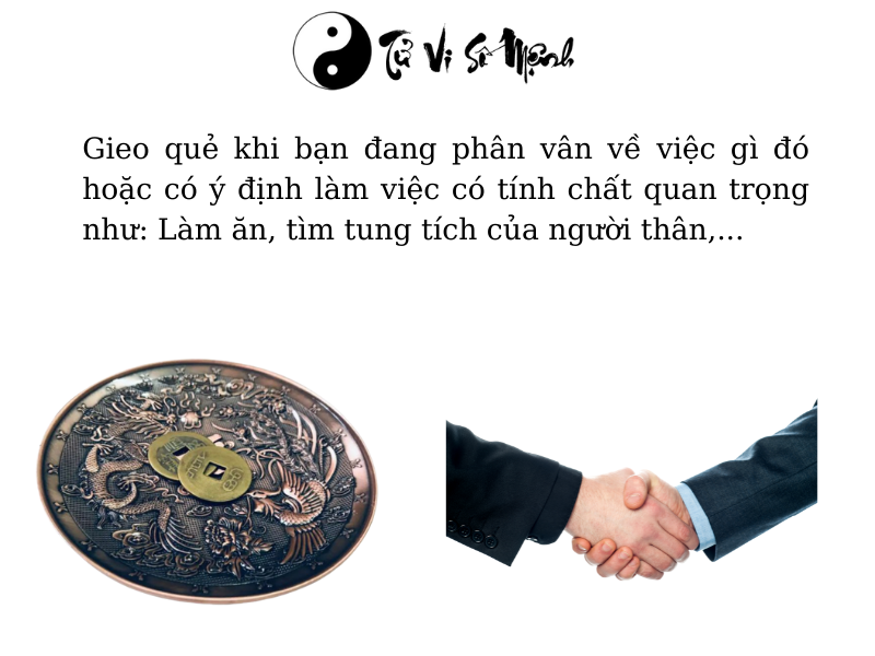 gieo quẻ, gieo quẻ hỏi việc