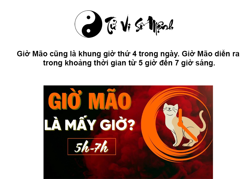 Giờ Mão là gì và giờ Mão là mấy giờ