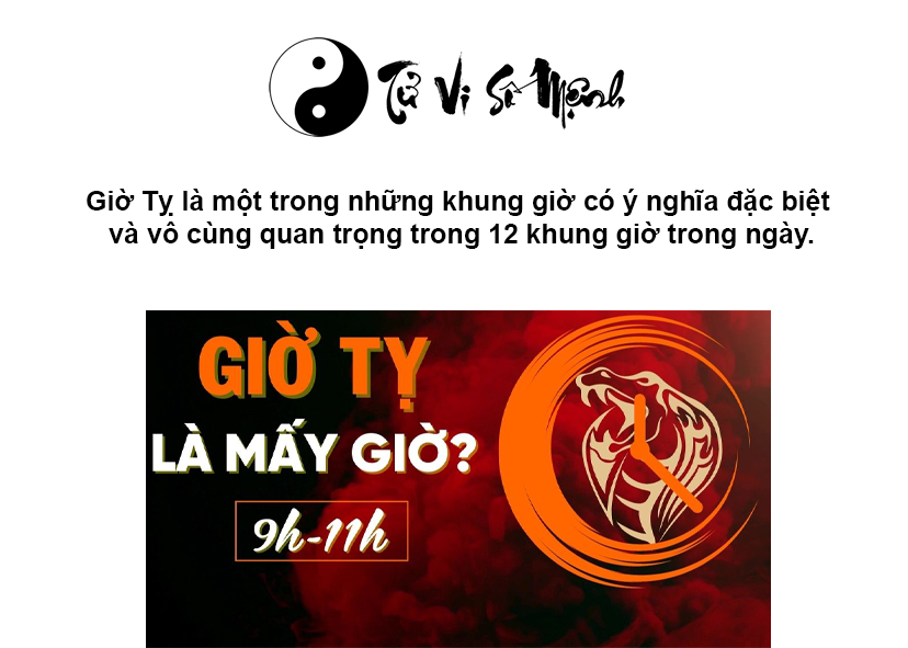 Giờ Tỵ là gì và giờ Tỵ là mấy giờ