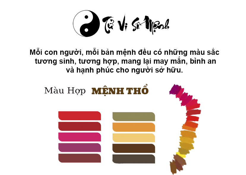 Mệnh Thổ hợp màu gì và màu sắc may mắn của người mệnh Thổ