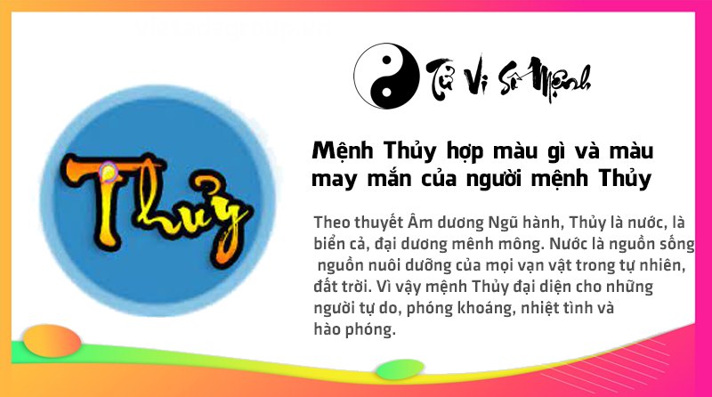 Mệnh Thủy hợp màu gì và màu sắc may mắn của người mệnh Thủy