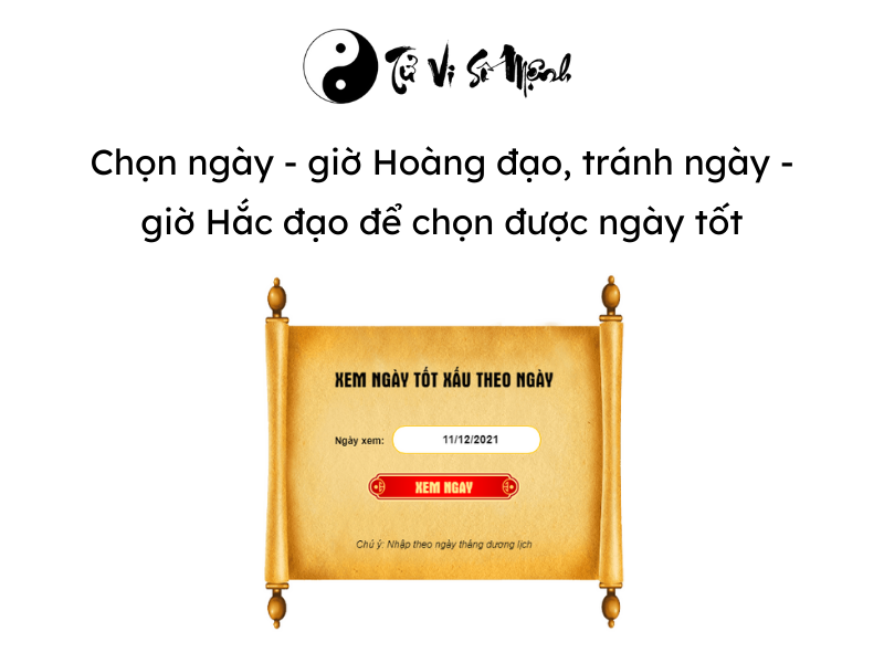 XEM NGÀY TỐT XẤU