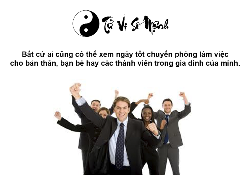 Xem ngày tốt chuyển phòng làm việc may mắn thuận lợi