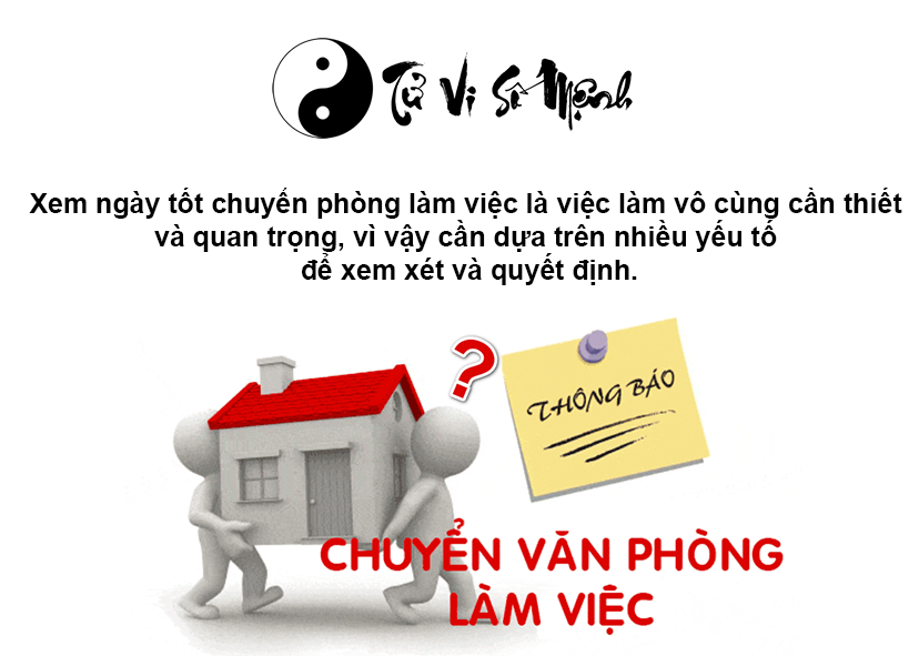 Xem ngày tốt chuyển phòng làm việc may mắn thuận lợi