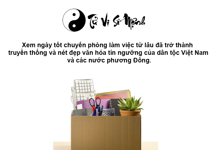 Xem ngày tốt chuyển phòng làm việc may mắn thuận lợi