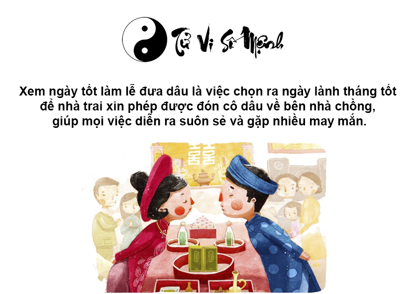 Xem ngày tốt làm lễ đưa rước dâu chính xác