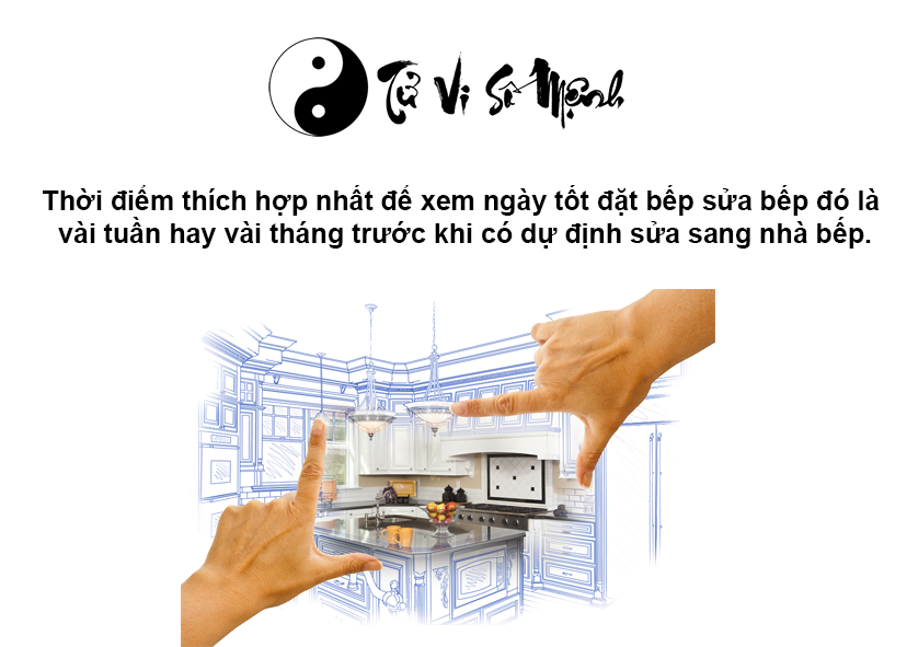 Xem ngày tốt đặt bếp sửa bếp hợp tuổi gia chủ