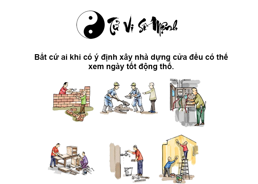 Xem ngày tốt động thổ hợp tuổi