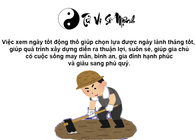 Xem ngày tốt động thổ hợp tuổi