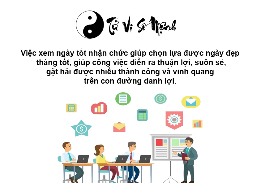 Xem ngày tốt nhận chức may mắn và thành công