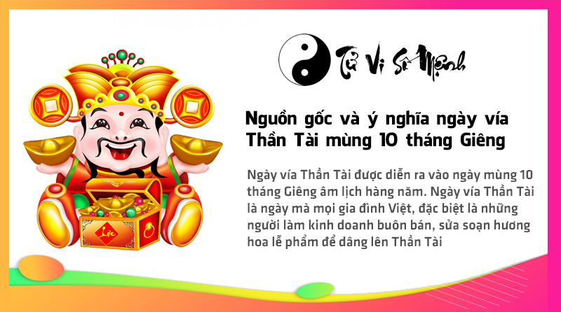 Nguồn gốc và ý nghĩa ngày vía Thần Tài mùng 10 tháng Giêng