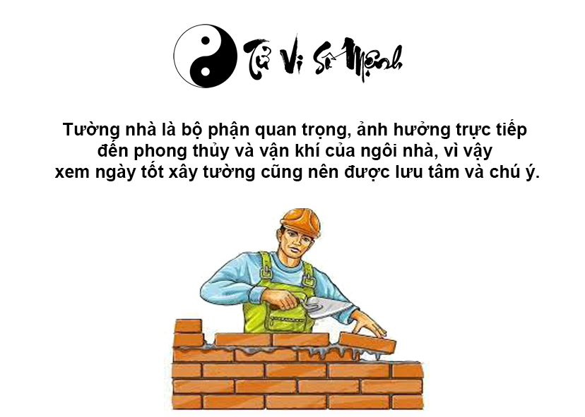 Xem ngày tốt xây tường nhà nhanh chóng và chính xác