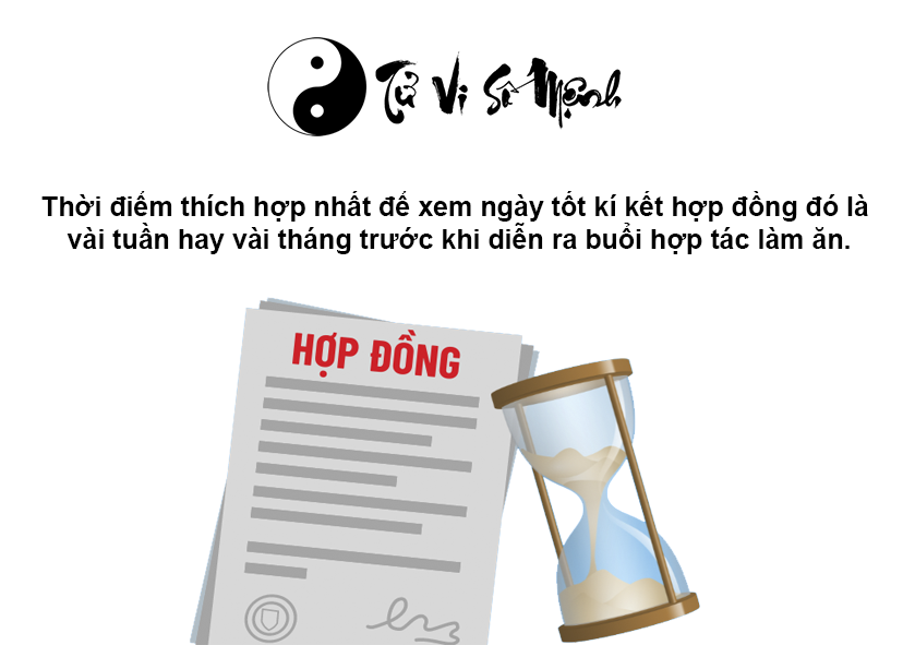 Xem ngày tốt kí kết hợp đồng may mắn và thành công