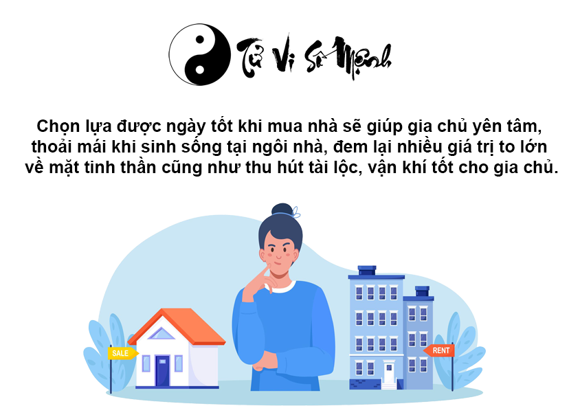 Xem ngày tốt mua nhà hợp tuổi gia chủ