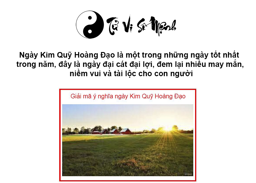 Nguồn gốc và ý nghĩa của ngày Kim Quỹ Hoàng Đạo