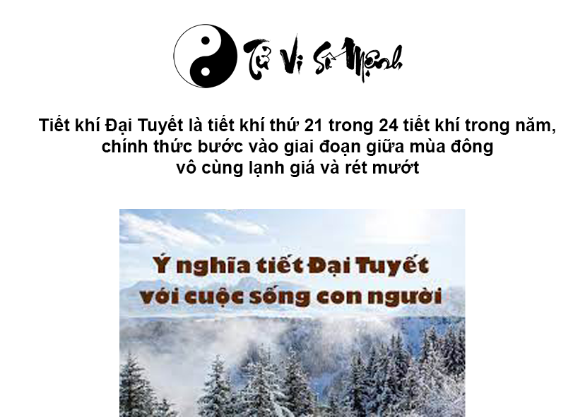 Đặc điểm và ý nghĩa tiết khí Đại Tuyết
