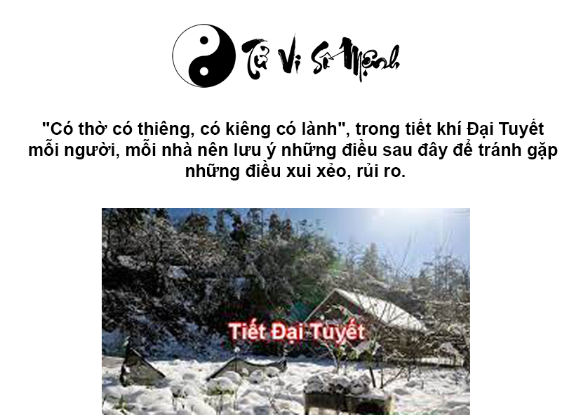 Đặc điểm và ý nghĩa tiết khí Đại Tuyết