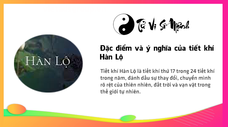 Đặc điểm và ý nghĩa của tiết khí Hàn Lộ