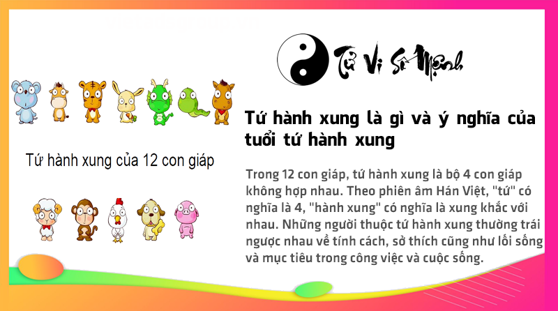 Tứ hành xung là gì và ý nghĩa của tuổi tứ hành xung