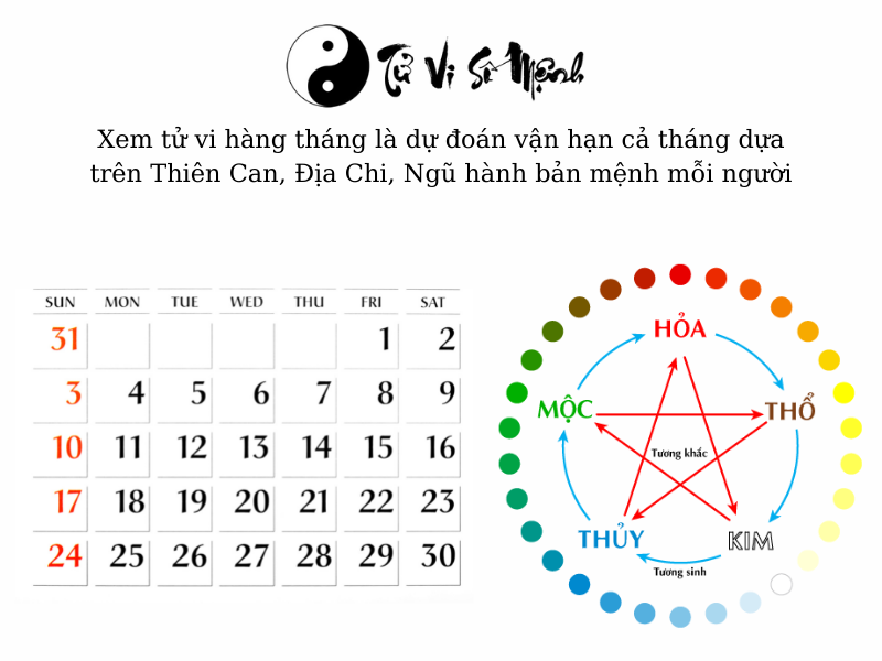 Tử vi hàng tháng