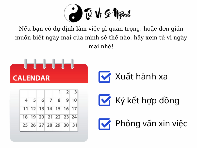 tử vi ngày mai