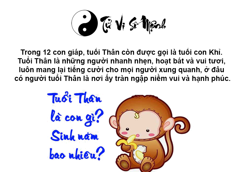 Tuổi Thân là con gì và người tuổi Thân sinh năm bao nhiêu