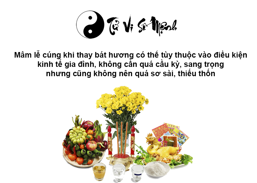 Bài cúng thay bát hương mới đầy đủ và chi tiết