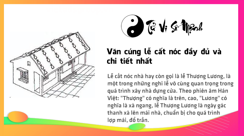 Văn cúng lễ cất nóc đầy đủ và chi tiết nhất