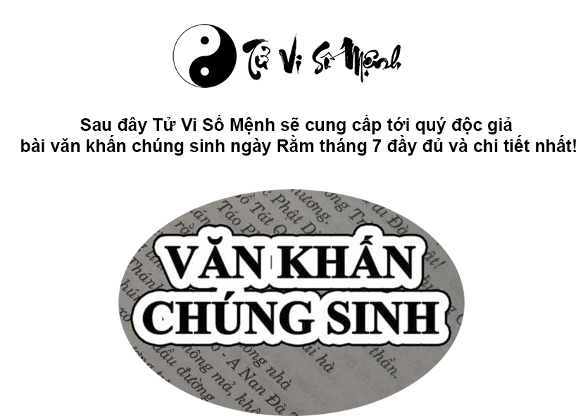 Văn khấn chúng sinh ngày Rằm tháng Bảy