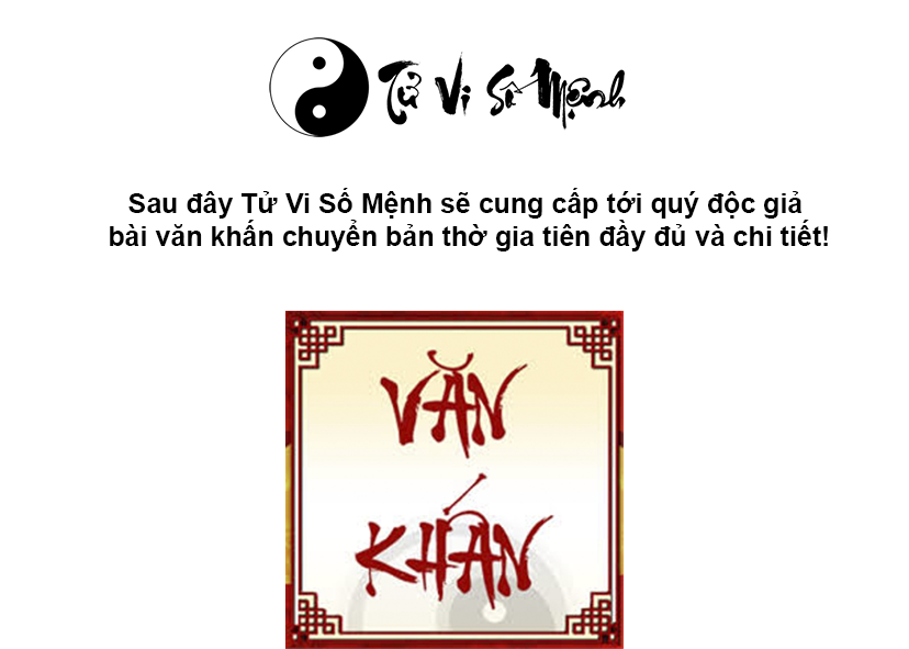 Văn khấn chuyển bàn thờ gia tiên đầy đủ và chi tiết