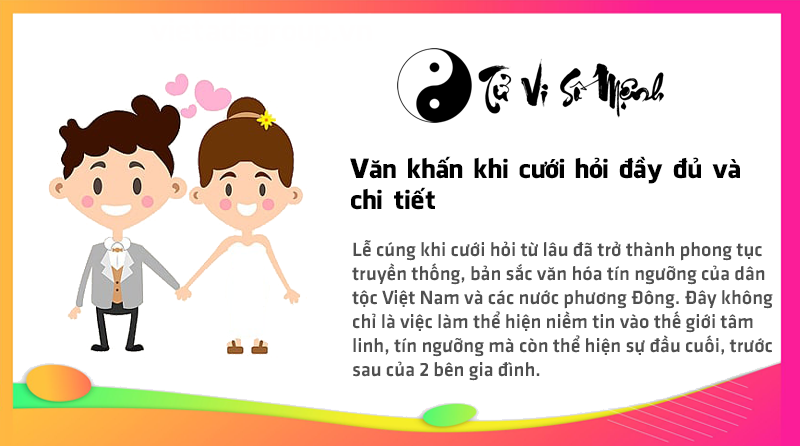 Văn khấn khi cưới hỏi đầy đủ và chi tiết