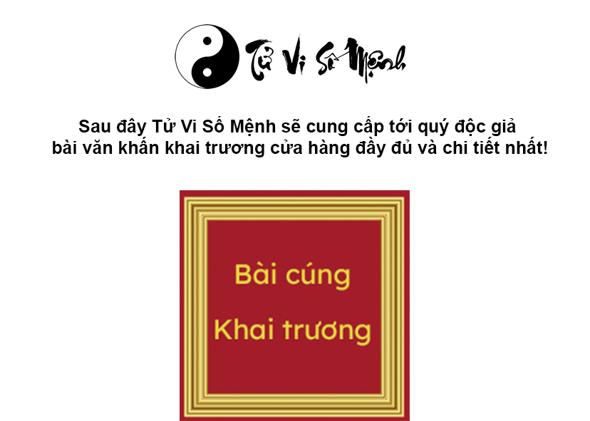 Văn khấn lễ khai trương cửa hàng đầy đủ và chi tiết