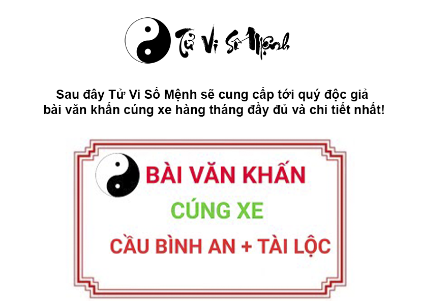 Văn khấn cúng xe hàng tháng đầy đủ và chi tiết