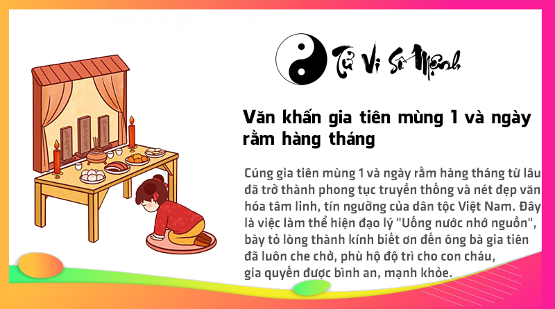 Văn khấn gia tiên mùng 1 và ngày rằm hàng tháng