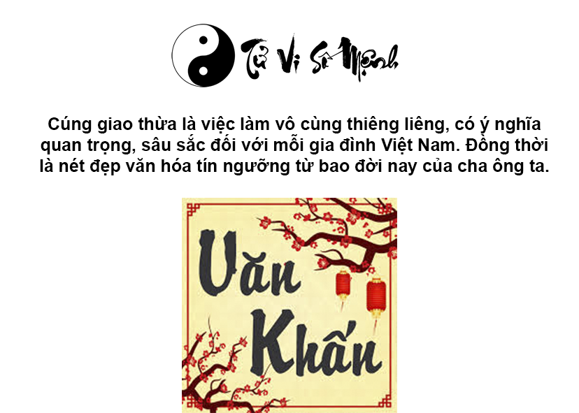 Văn khấn cúng giao thừa đầy đủ và chi tiết