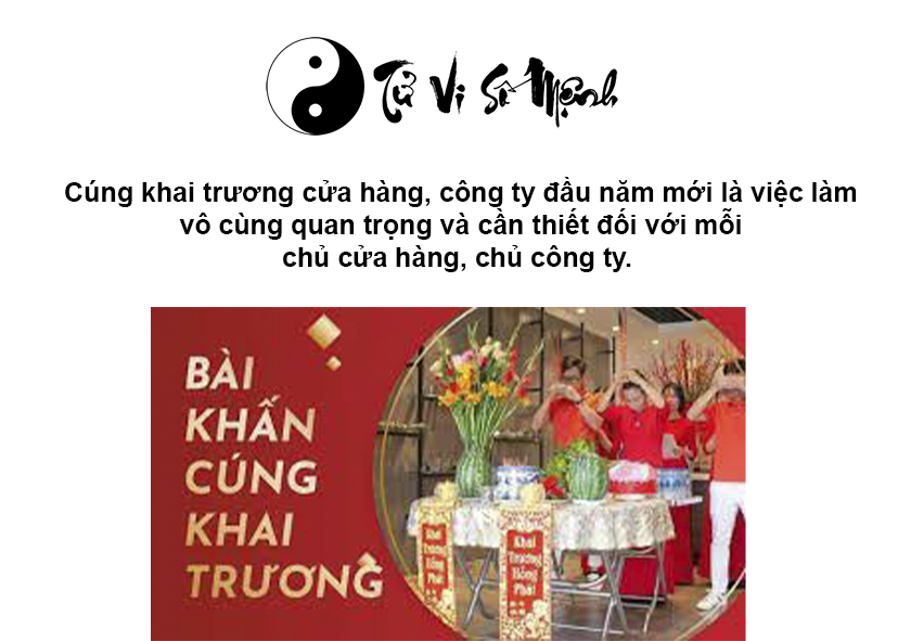 Văn khấn lễ khai trương cửa hàng và công ty đầu năm mới