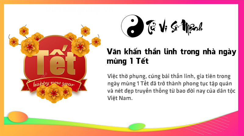 Văn khấn thần linh trong nhà ngày mùng 1 Tết