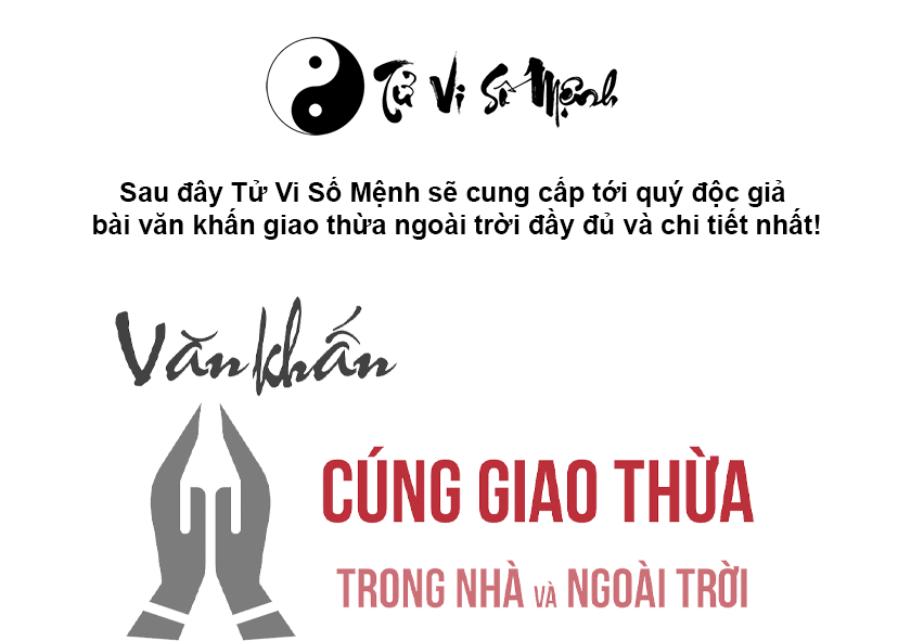 Văn khấn giao thừa ngoài trời đầy đủ và chi tiết