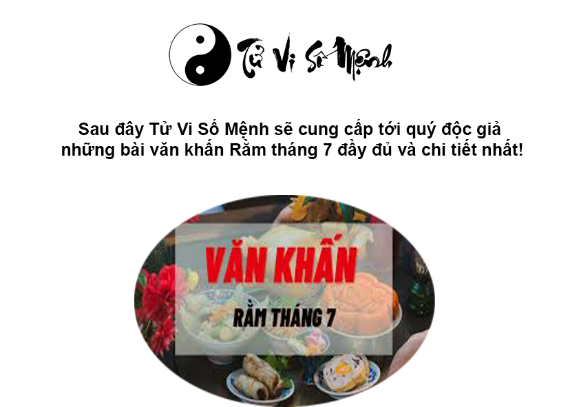 Văn khấn Rằm tháng Bảy đầy đủ và chi tiết