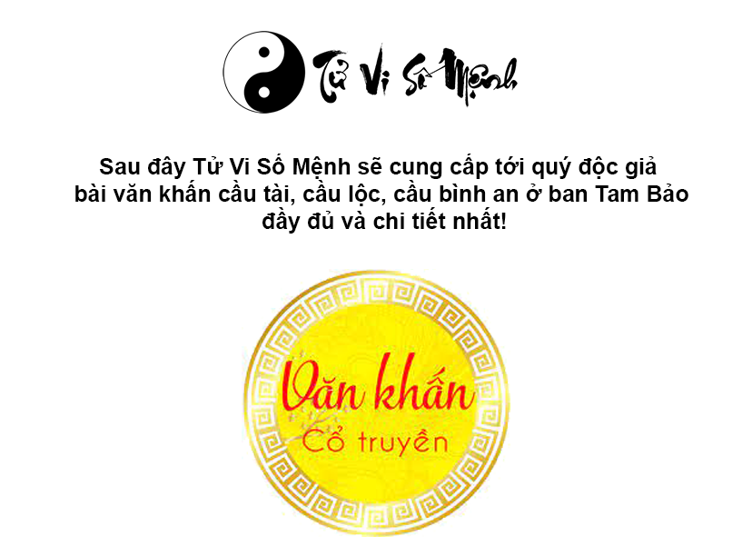 Văn khấn cầu tài, cầu lộc, cầu bình an ở ban Tam Bảo