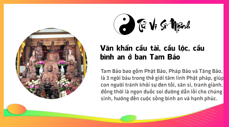 Văn khấn cầu tài, cầu lộc, cầu bình an ở ban Tam Bảo