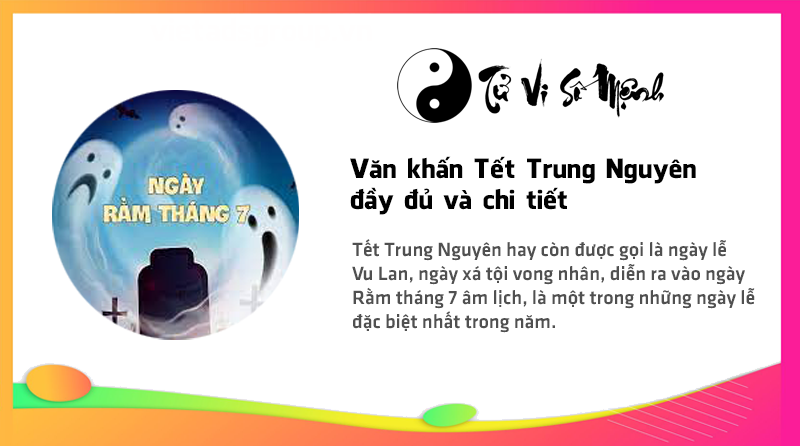 Văn khấn Tết Trung Nguyên đầy đủ và chi tiết