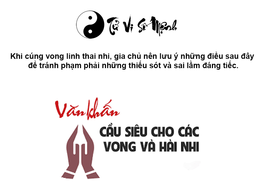 Bài cúng cầu siêu cho các vong linh thai nhi
