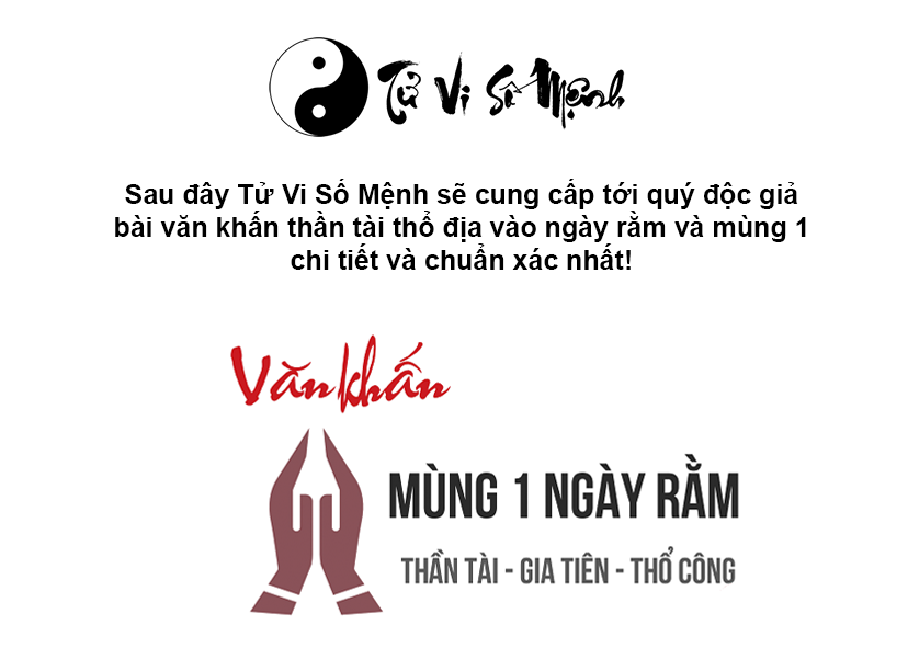 Văn khấn thần tài thổ địa mùng 1 và ngày rằm hàng tháng